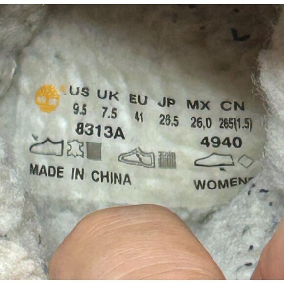 Timberland Women’s Lace-Up Winter Boots Leather & Suede Shearling Lined Size 9.5 - Picture 9 of 10